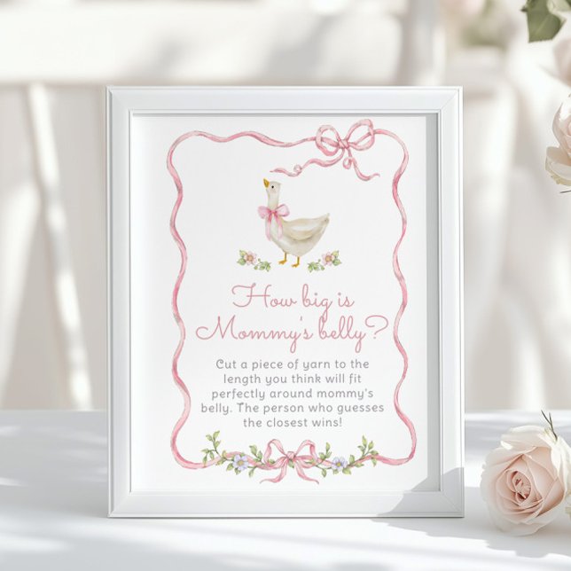 Póster Pink Bow Silly Goose Cómo de grande es el vientre  (Subido por el creador)