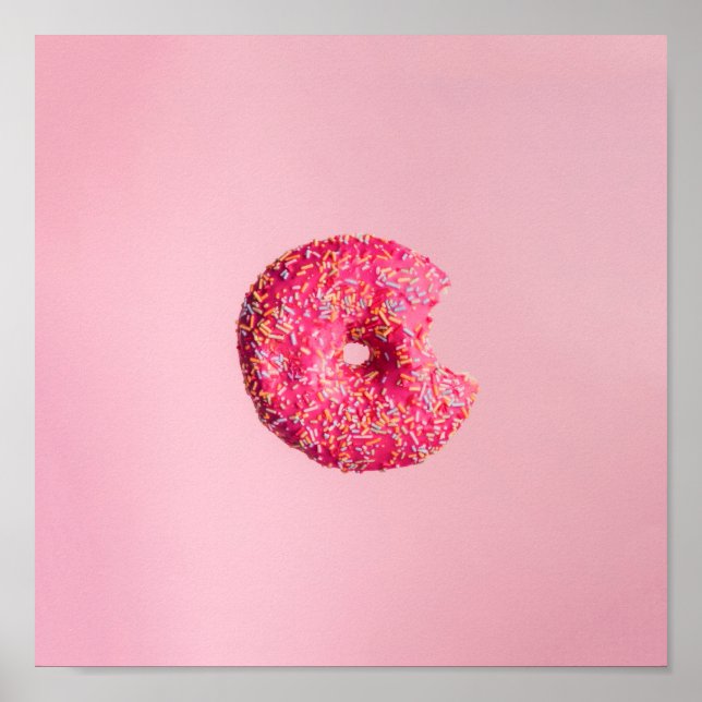 Póster Pink donut (Frente)