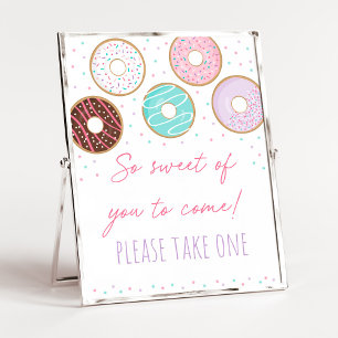 Póster Pink Donut So Swethday Favor Rótulo