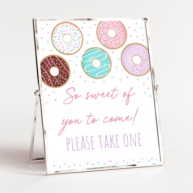 Póster Pink Donut So Swethday Favor Rótulo (Subido por el creador)