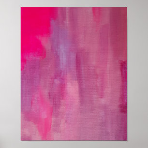 Póster Pink Dream Abstract Art 