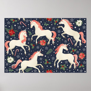 Póster Pink flamingos, exotic birds, pineapples, tropical