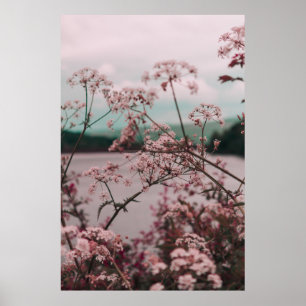 PÓSTER PINK FLOWERS