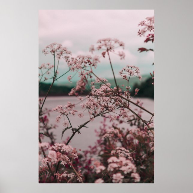 PÓSTER PINK FLOWERS (Frente)