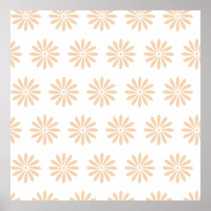 Póster Pink flowers pattern. art,artwork,background,bloom