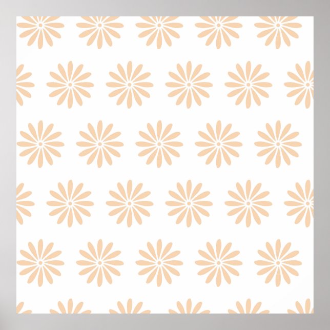 Póster Pink flowers pattern. art,artwork,background,bloom (Frente)