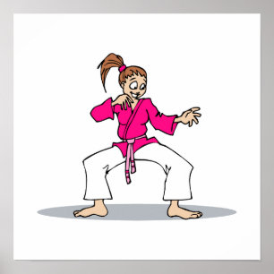 Póster Pink Karate