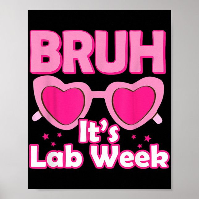 Póster Pink Lab Week 2024 Medical Lab Science Lab Tech (Frente)