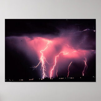 Póster Pink lightning