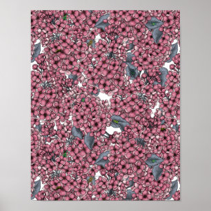 Póster Pink Lilac Garden