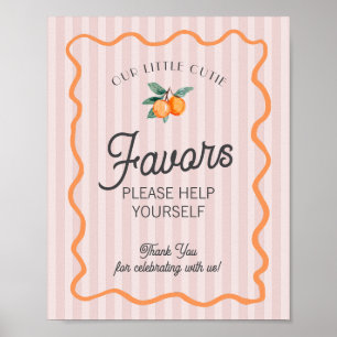 Póster Pink Little Cutie Citrus Main Squeeze Favores