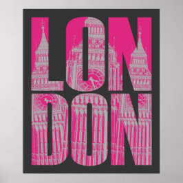 Póster Pink London