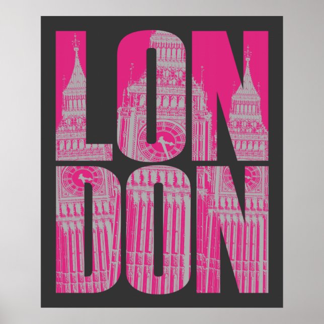 Póster Pink London (Frente)