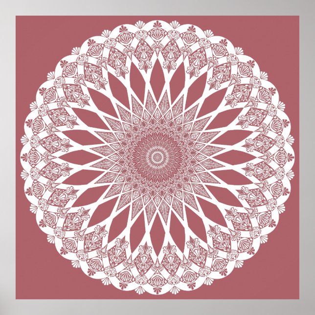 Póster Pink Madder Tristyns Mandala (Frente)