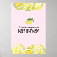 PinK Manos de vida limones Hacer cita de limonada