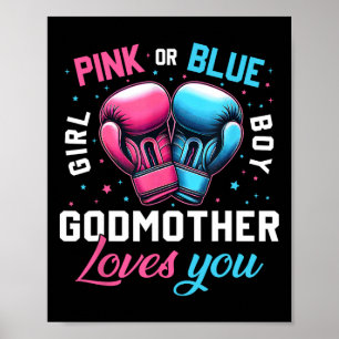 Póster Pink O Blue GodMother Te Ama El Boxeo De Género Re