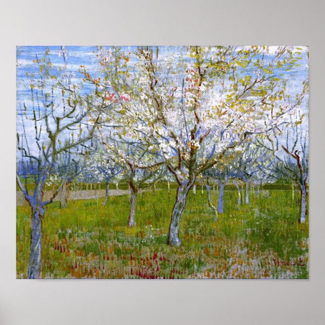 Póster Pink Orchard (F555) Van Gogh Fine Art (Frente)