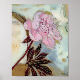Póster Pink Peony Blossom