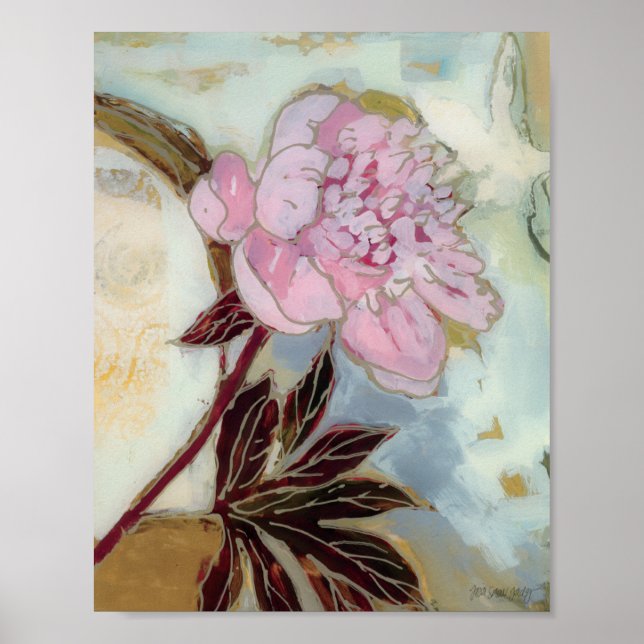 Póster Pink Peony Blossom (Frente)