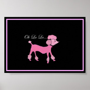 Póster Pink Poodle Poster
