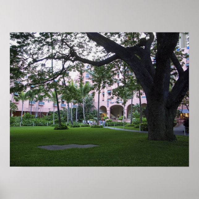 PÓSTER PINK ROYAL HAWAIIAN HOTEL (Frente)