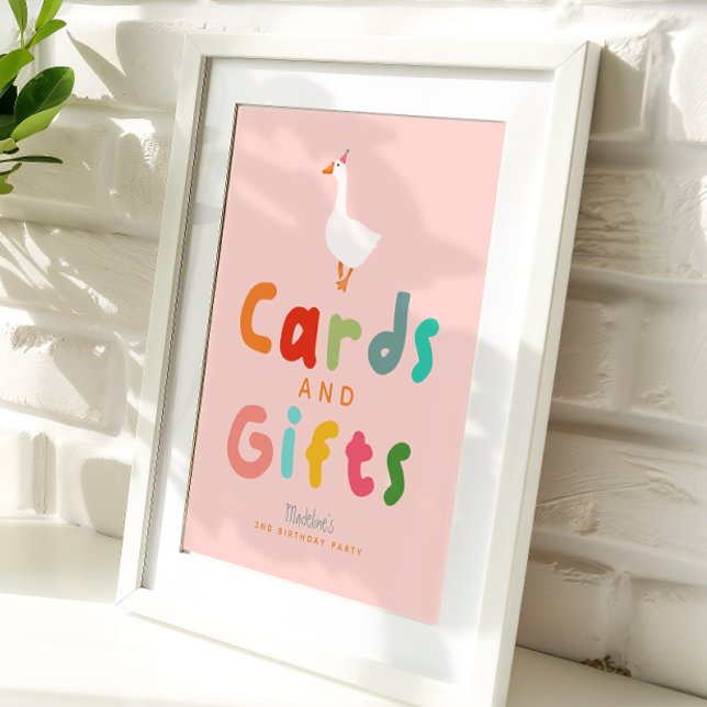 Póster Pink Silly Goose Birthday Cards and Gifts  (Subido por el creador)