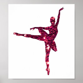 Póster Pink Sparkly Ballerina