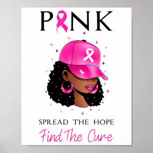 Póster Pink Spread La Esperanza Encuentra La Cura Del Cán