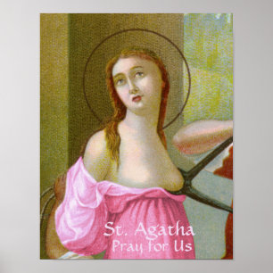 Póster Pink St. Agatha (M 003)