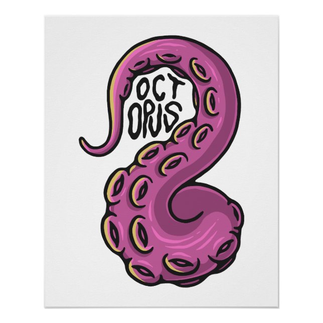 Póster Pink Tentacle (Anverso)