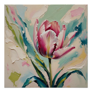 Póster pink tulip