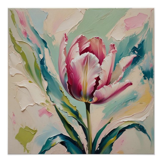 Póster pink tulip (Anverso)
