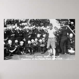 Póster Pinkey Cosbey preparándose para una coincidencia d