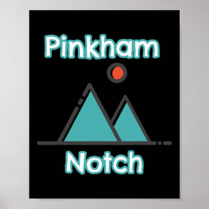 Póster Pinkham Notch New Hampshire Rústico Montañas Blanc