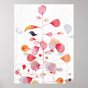 PÓSTER PINKLEAFUMBRELLA