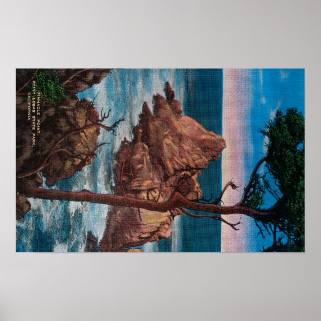 Póster Pinnacle Point, Parque Estatal Point Lobas (Frente)