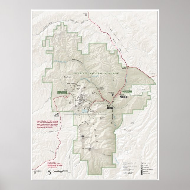 Póster Pinnacles National Monument (Frente)