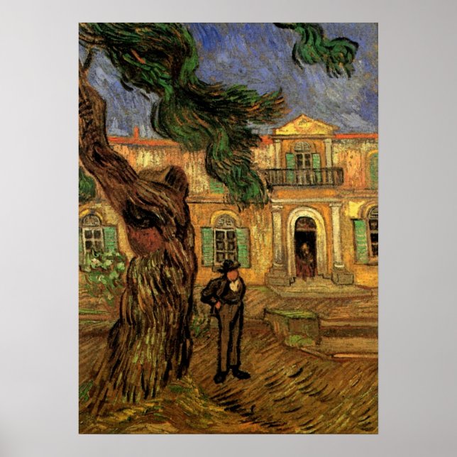 Póster Pinos en Saint-Paul por Vincent van Gogh (Frente)