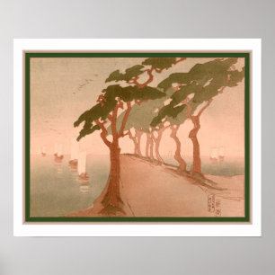 Póster "Pinos por el mar" CA 1912