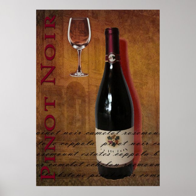 Póster Pinot Noir (Frente)
