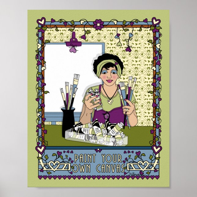 Póster Pinta tu propio Poster Canvas_A_8x10 (Frente)