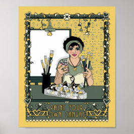 Póster Pinta tu propio Poster Canvas_C_8x10