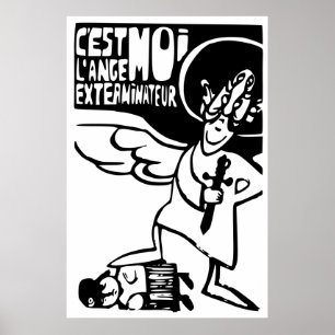 Póster Pintada 1968 - exterminio del estudiante de París