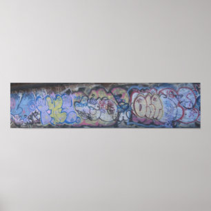 Póster Pintada de 6 trenes