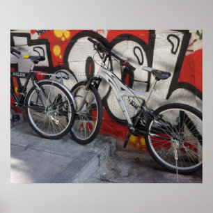Póster Pintada de la bicicleta - poster