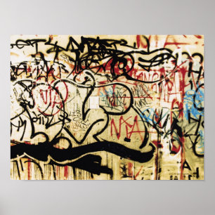 Póster Pintada en una pared