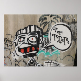 Póster Pintada fuera de servicio