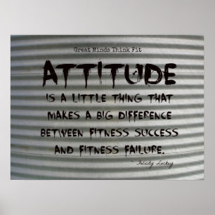 Póster ¡Pintada negra en el poster de la aptitud del