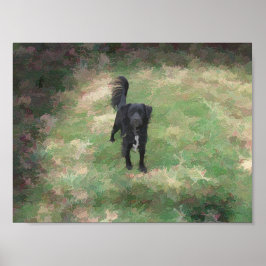 Póster Pintado abstracto sencillo y suave de Smokey