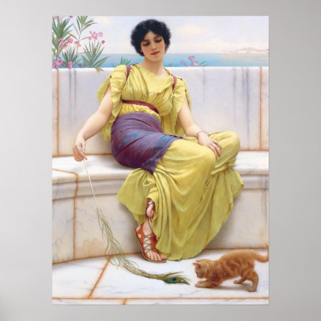 Póster Pintado clásico de la ociosidad divino (Frente)